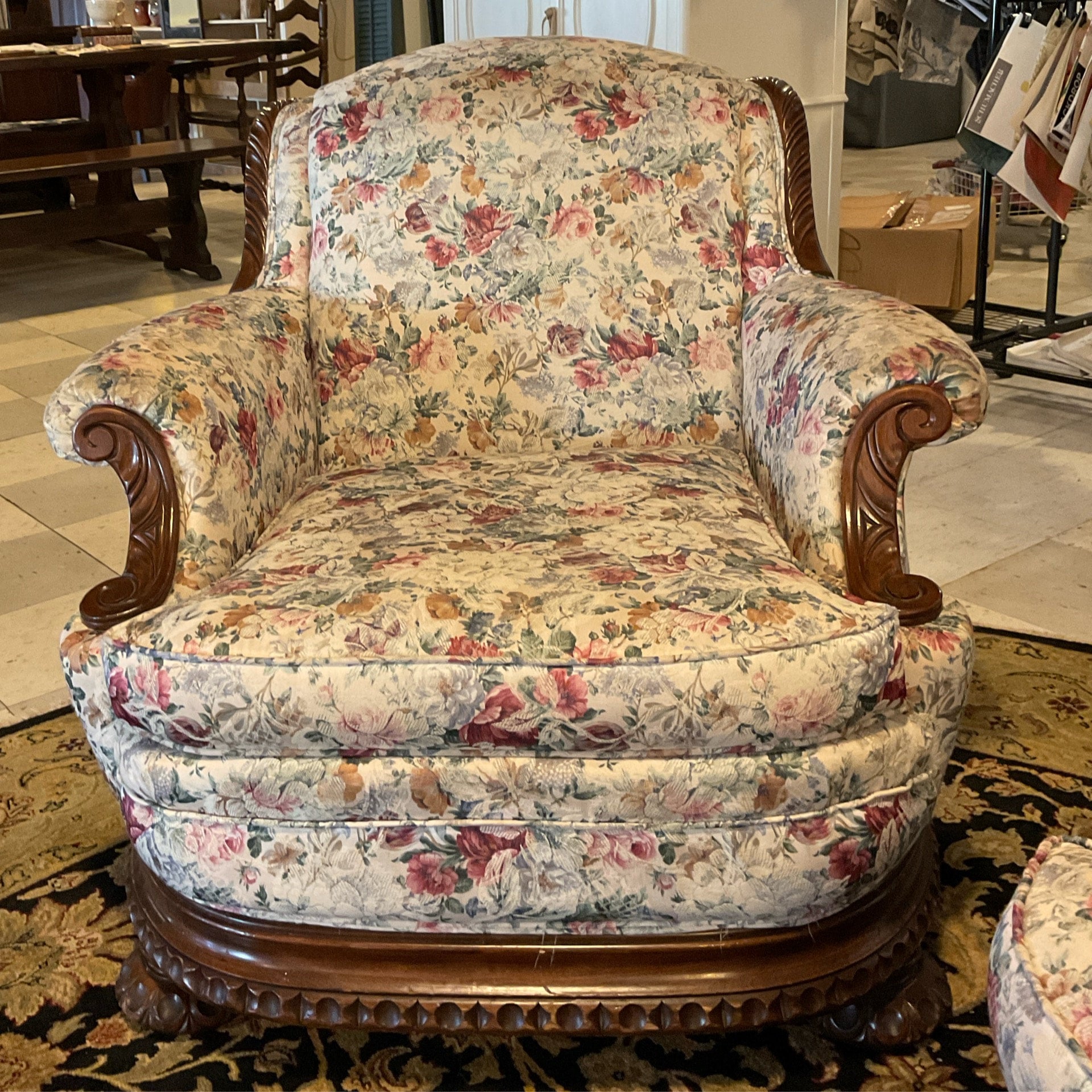 Vintage floral chair The Shop by BSA